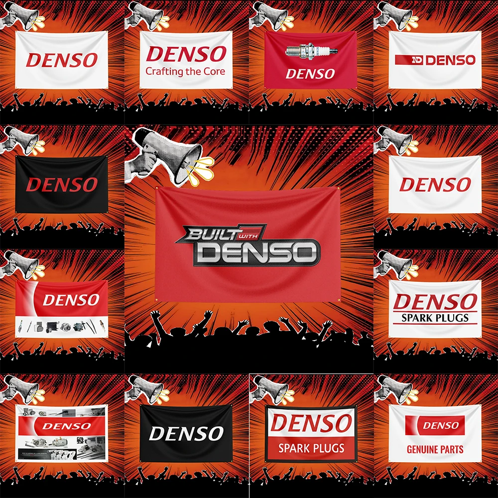 Denso Spark Plugs Auto Parts Flag 3x5 FT Polyester Banner For Garage Workshop Wall Decor Mechanic Gift