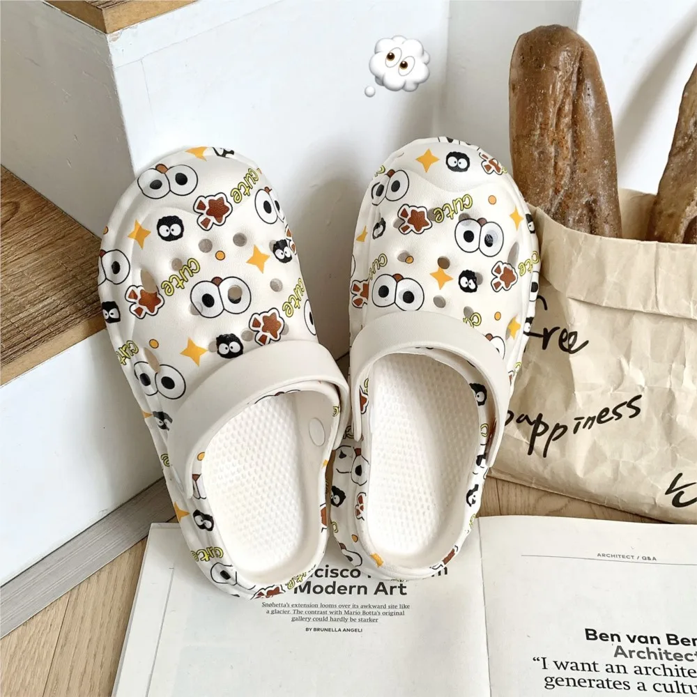 

2025 Slippers For Women Summer Cute For Outdoor Wear Anti Slip For Indoor Home Use Thick Soled Perforated Shoes For Summer