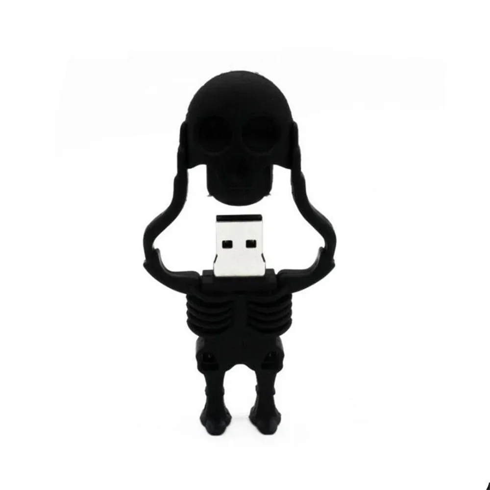 JASTER Skull USB Flash Drives 64GB Skeleton Memory Stick 32GB Red Heart Pen Drive 16GB Lung U Disk Creative Gift Brain Pendrive - view 3