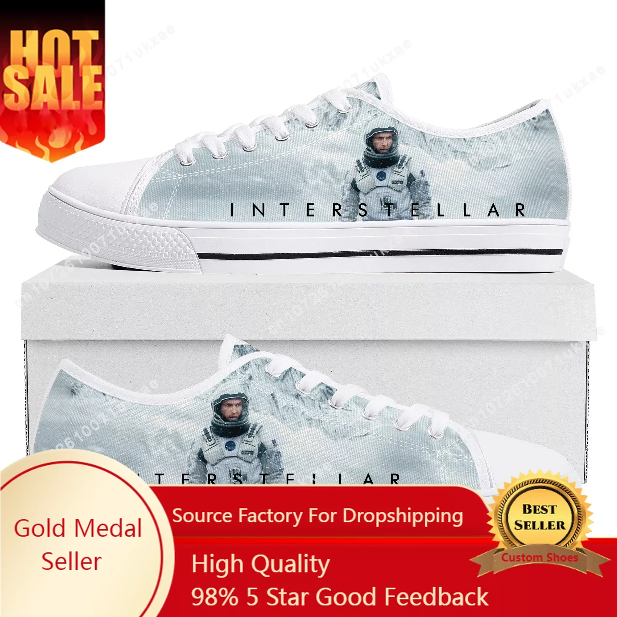 

Interstellar Science Fiction Film wormhole Low Top Sneakers Mens Womens Teenager Canvas Sneaker Casual Custom Made Shoes