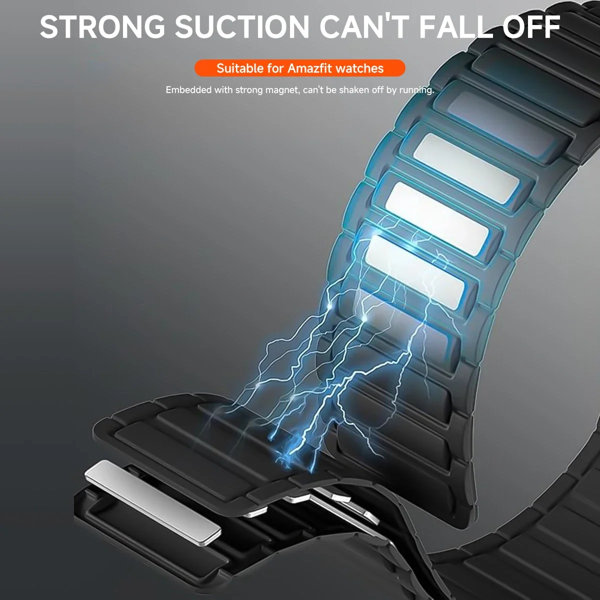 Силиконовый ремешок для умных часов Amazfit T-REX 3, ремешок для часов T-Rex2, спортивный ремешок с магнитной петлей для Amazfit T-REX/T-REX 2 Ultra