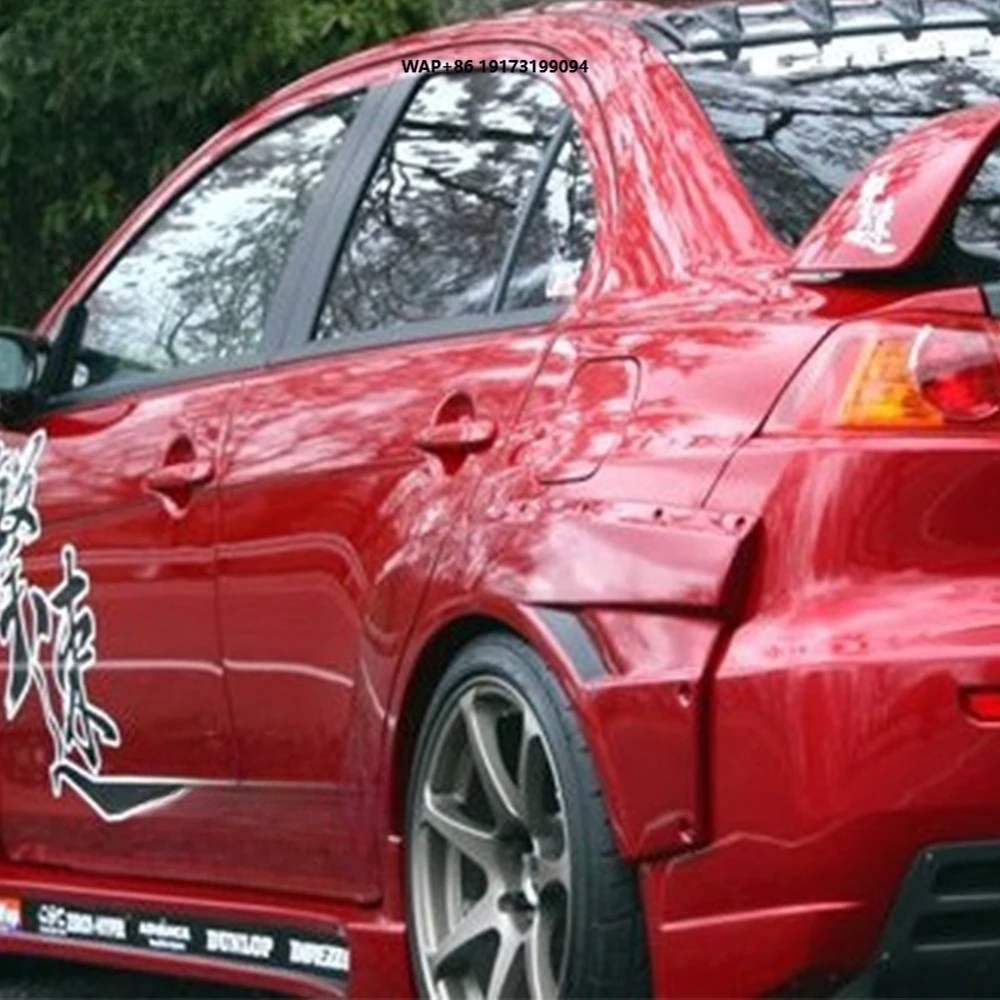 

For EVO 10 X CZ4A 07-16 CS Style Fiberglass Unpaint Rear Fenders