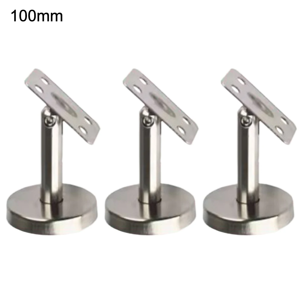 Home Improvement Adjustable Stair Support Handrail Bracket Silver Residential Use Robust Design Secure Fixation