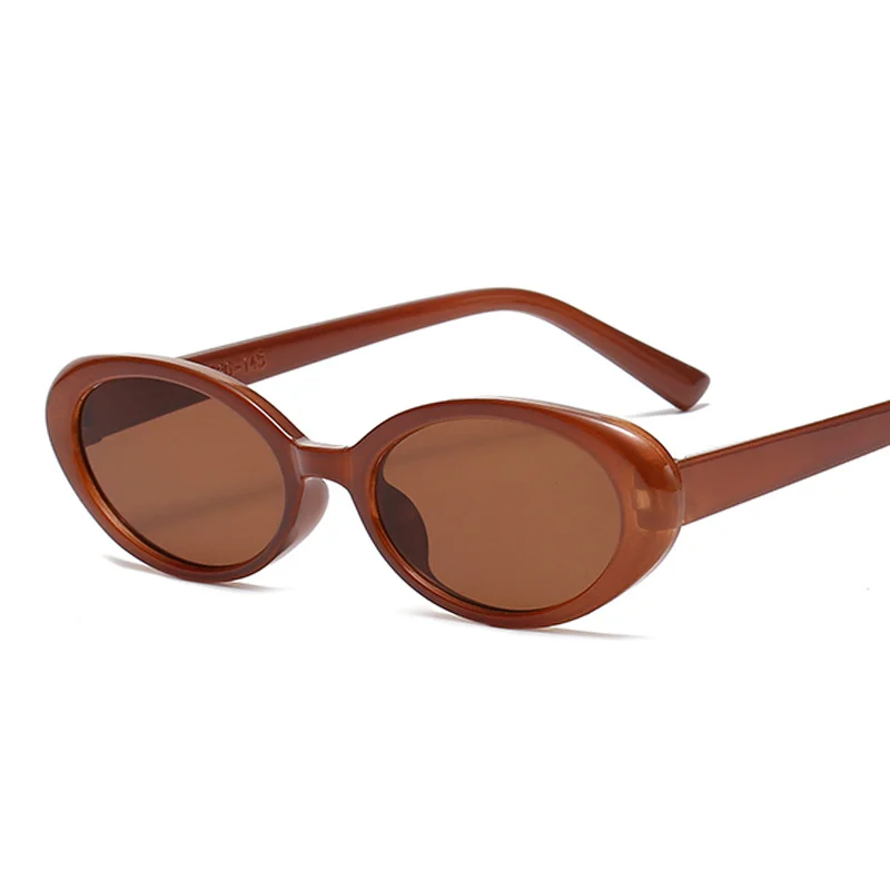 Sexy Vintage Oval Sunglasses Woman Brand Designer Shades Mirror Sun Glasses Retro Small Frame Black Oculos De Sol Feminino  image 4