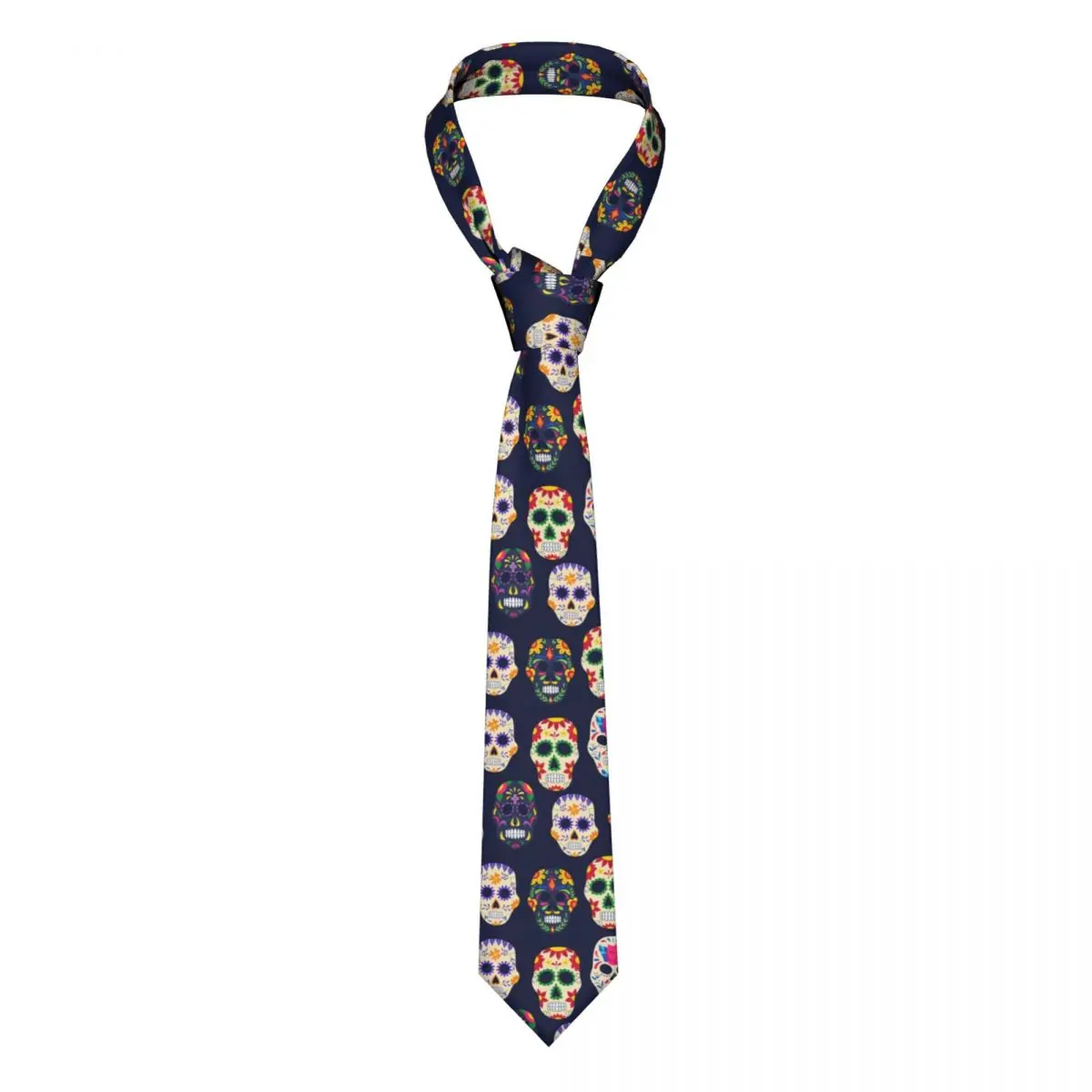 

Sugar Skull Pattern Tie For Men Women Necktie Tie Clothing Accessories