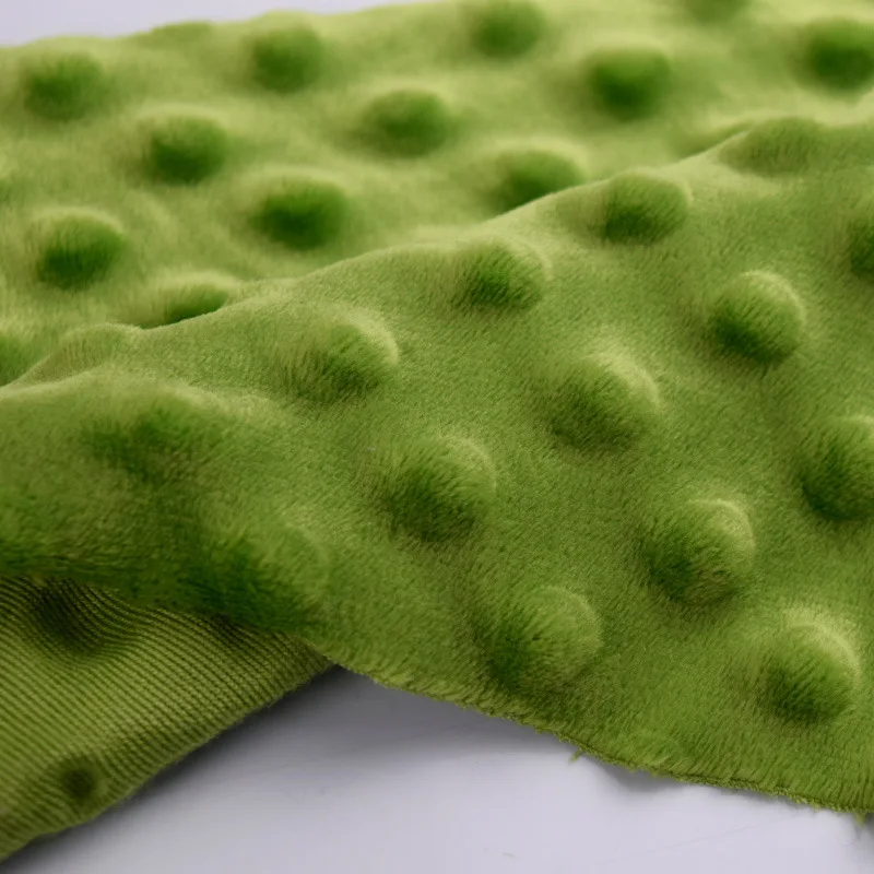 3/5/10yard Polka Dots Minky Velvet Fabric Dimple Fleece Plush Fabric Material,For Toys,Doll and Blanket,By the Yard