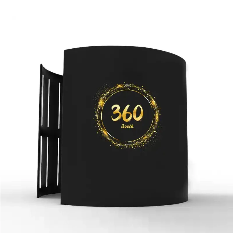 Wending Party Event Tent 1 Door 2 Doors With Curtain Built-in Blower Inflatable LED 360 Round Photo Booth Enclosure