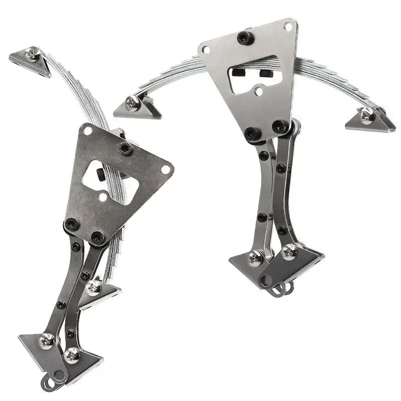 Juego de terminales de elevación con resorte de hoja de acero para camión remolque y tractor Tamiya RC 1/14, piezas y accesorios de actualización de suspensión trasera