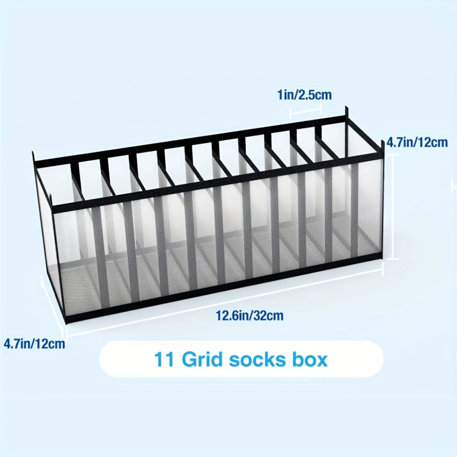 3Pcs Folding Drawer  Box Set, Compartmental Wardrobe  Box Suitable for Underwear, Bras And Socks Metal tea box Containers Tea