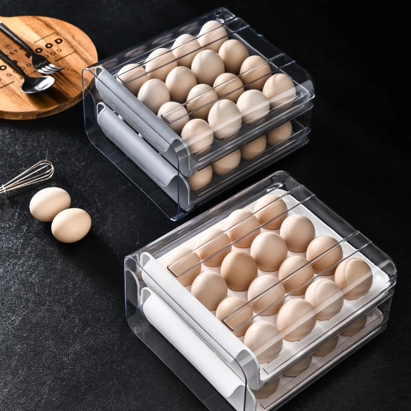 

Refrigerator Egg Holder Organizer Box Food Container Convenient Eggs Storage Boxes Durable Drawer Box Case Kitchen Product