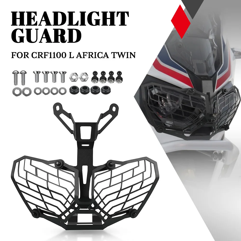 For HONDA CRF1000L AFRICA TWIN CRF 1000L SPORTS/ADVENTURE SPORTS 2017-2022 2023 2024 Motorcycle Headlight Protector Cover Grill