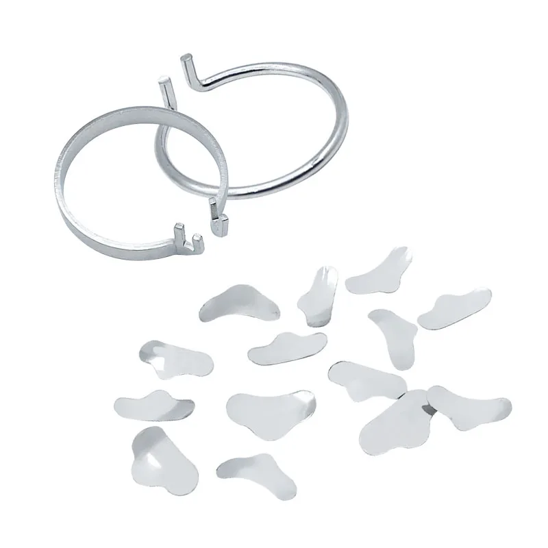 100Pcs Dental Matrix Sectional Contoured Metal Matrices Band Resin Clamping/Seperating Ring Dentist Tools view 5