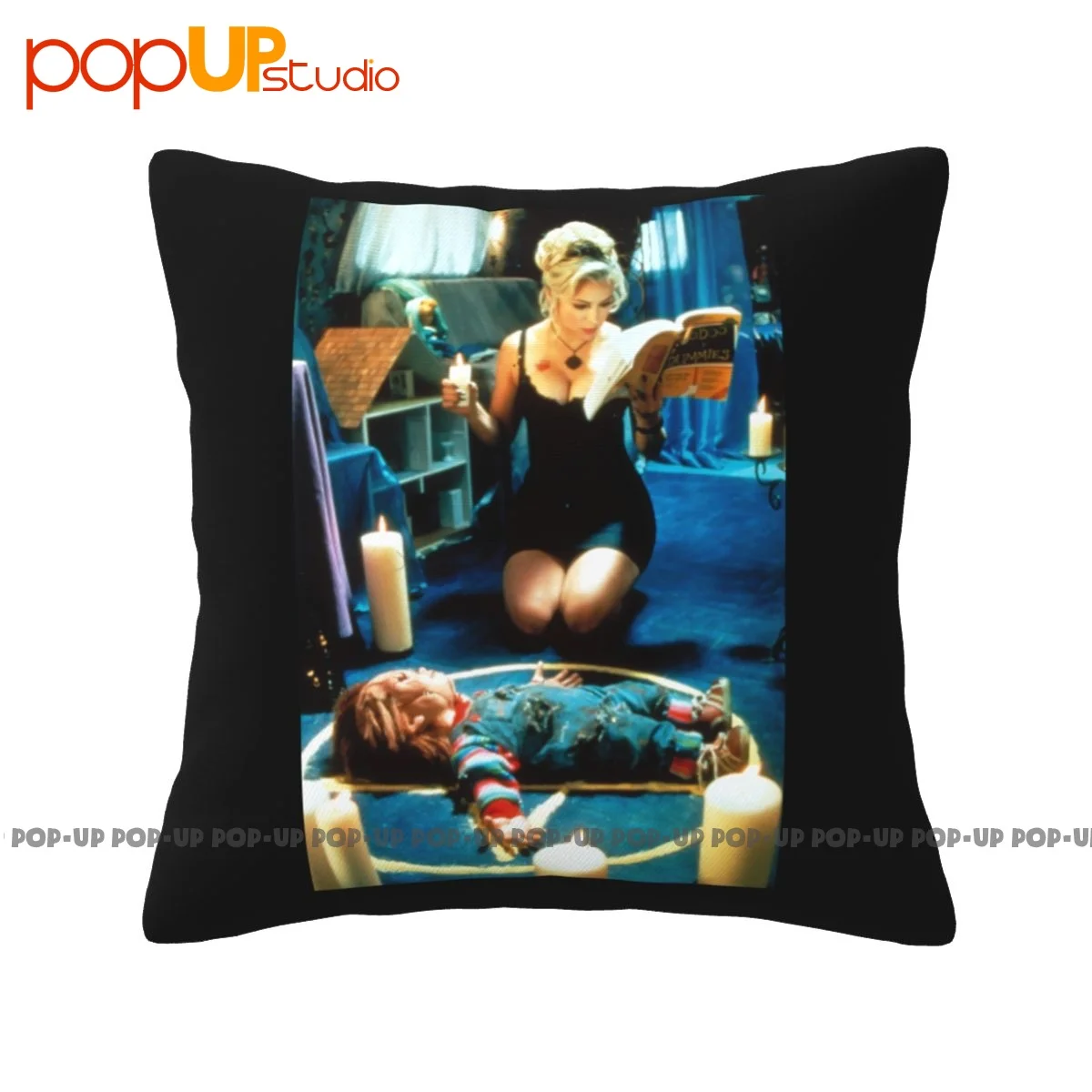 Sleep Bride Of Chucky #Jennifer Tilly Movie Horror Pillowcase Throw Pillow Cover Fashion Decorative Anti-Bacterial