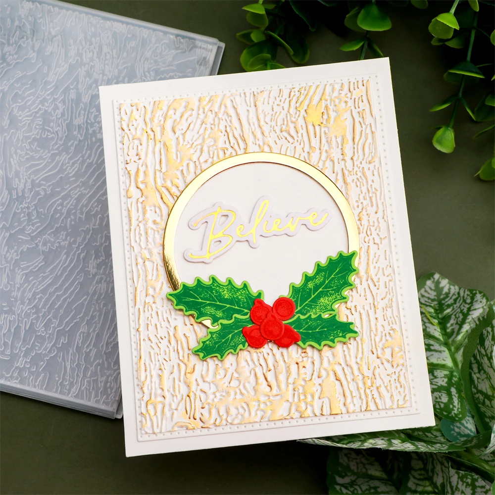 Born to Sparkle 3D Embossing Folder Floral Expressions for Scrapbooking,Card Making Craft Projects White Templates with Texture