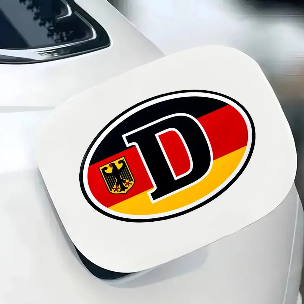 наклейка на авто D (Deutschland, Германия) Germany Flag Waterproof Vinyl Car Sticker for Bumper, Window