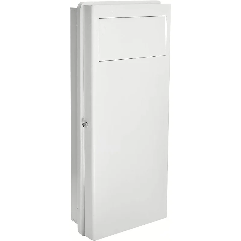 

Настенная встраиваемая корзина для белья, вместимость 22,5 фунта, ниша для ванной комнаты, встроенная белая корзина для белья