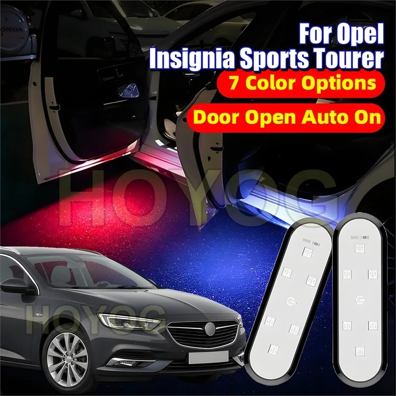 Fit for Opel Insignia Sports Tourer 2017-2026 Wireless Car Door Courtesy Light with a Magnetic Sensor and Type-C Charging