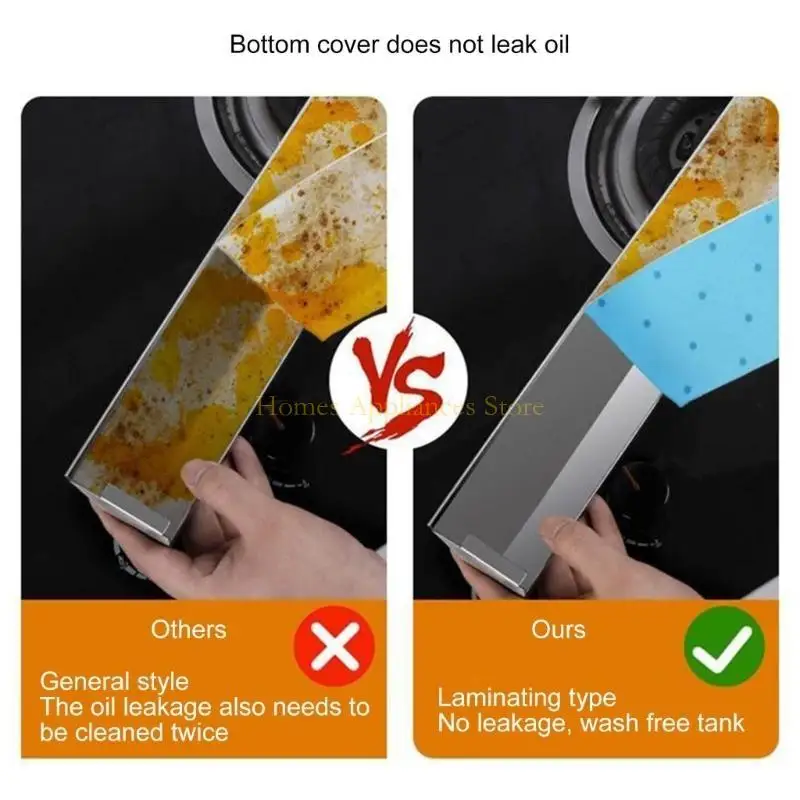 D0ab Easy Cleaning Huile Trap à huile absorbant Accessoire cuisine en coton