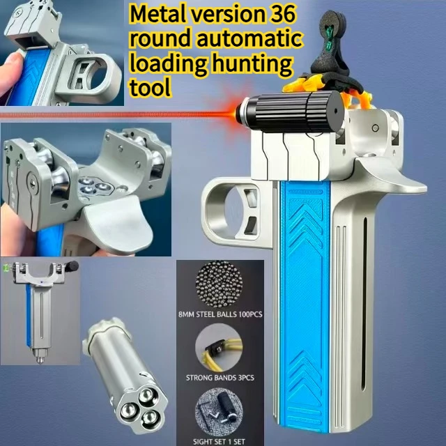 36 Round Metal Version Automatic Loading Continuous Firing Outdoor Self-defense Competitive Powerful Hunting Tool