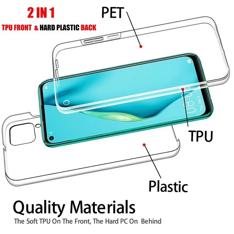 360 Full Silicone Case For Samsung Galaxy A13 A23 A33 A53 A73 A12 A32 A52 A72 A42 A51 A71 A02S A31 A41 A30 A50 A20 A34 A14 A54