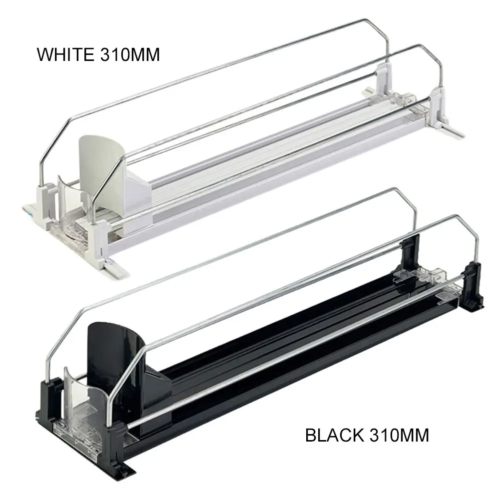 Soda Can Dispenser Automatic Pusher Glide Beer Bottle Beverage Organizer Drink Holder Soda Can Organizer for Refrigerator