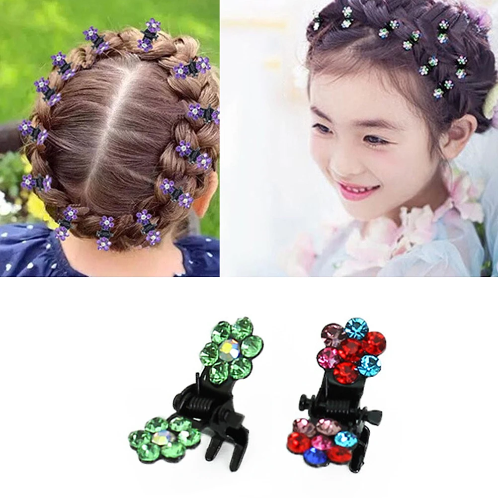 

30 Pcs Hair Claws Colorful Flower Girl Accessories Kids Claw Durable Girl Hair Claw Snap Christmas Birthday