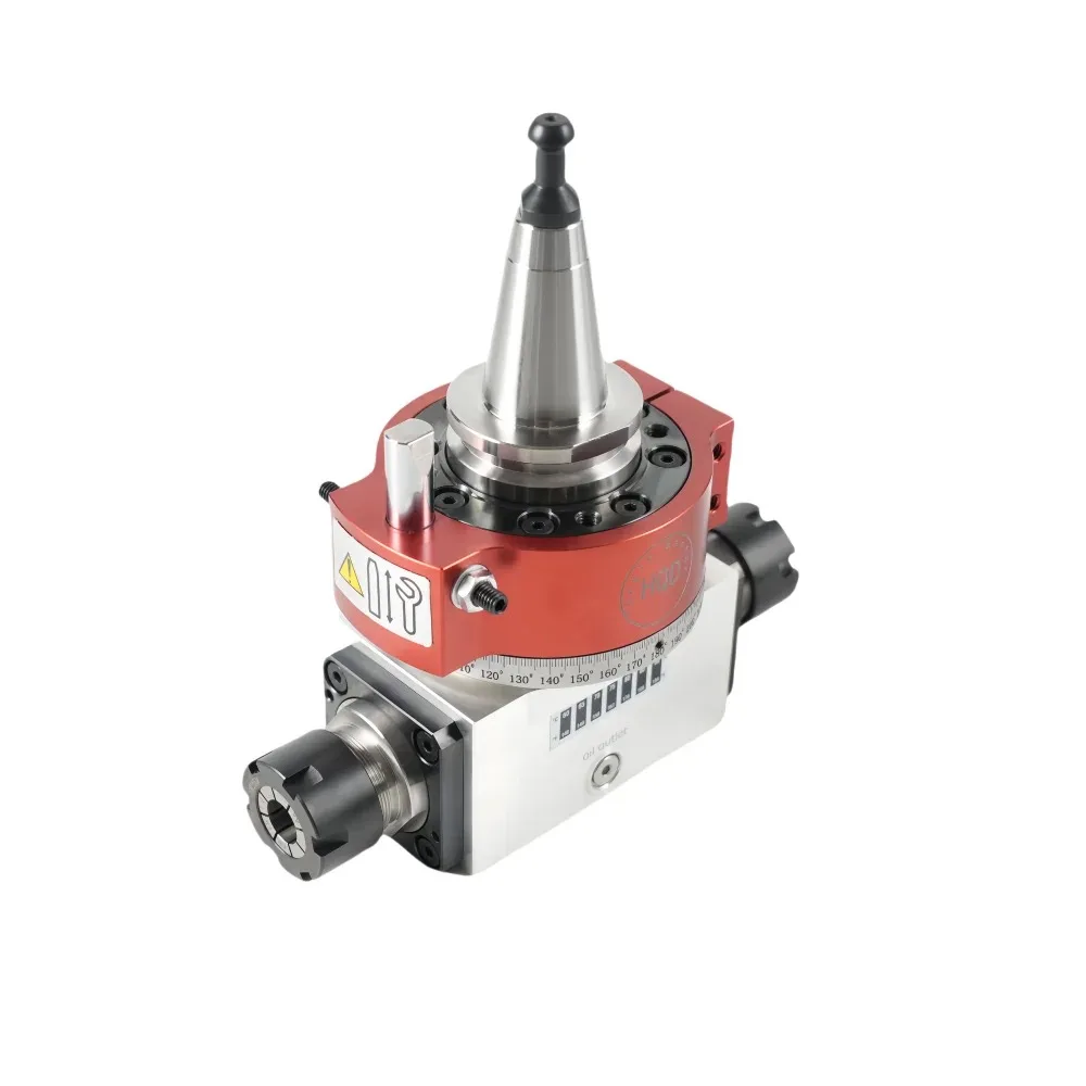 HQD High Speed Angle Heads Aggregates ISO30 Toolholder ER25 Two Sides for CNC ATC Spindle Motor