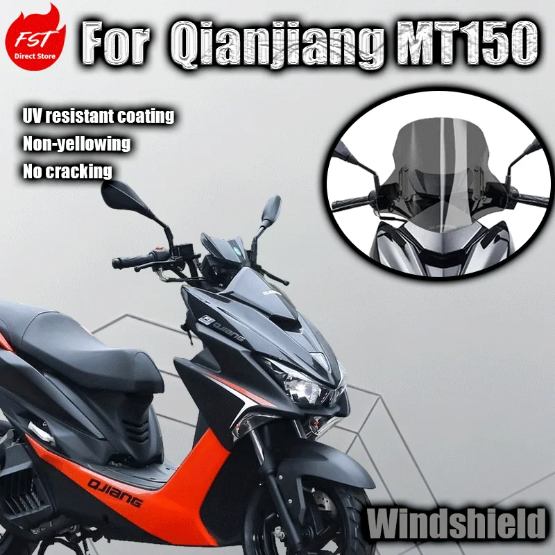 

Ветровое стекло для Qianjiang MT150, регулируемое по высоте, модифицированное, с защитой от дождя