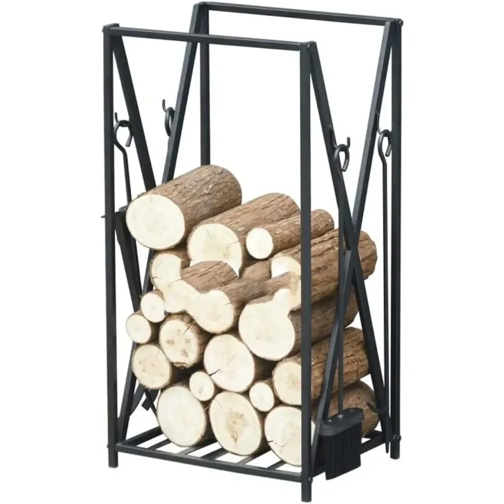 Brandhout Houder Brandhout Rack Outdoor Indoor Waterdicht Stapelen Log Winkel Zware Houten Houders Hout Log Winkel