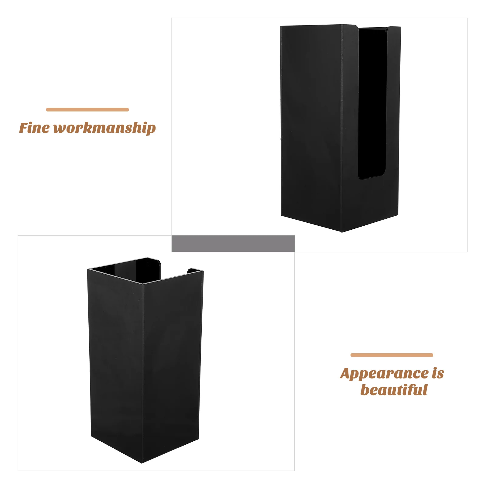 

1pc Black Milk Tea Rack Acrylic Paper Storage Holder Lightweight Coffee Cup Organizer For Tea Shop Use Cup Stand Kitchen