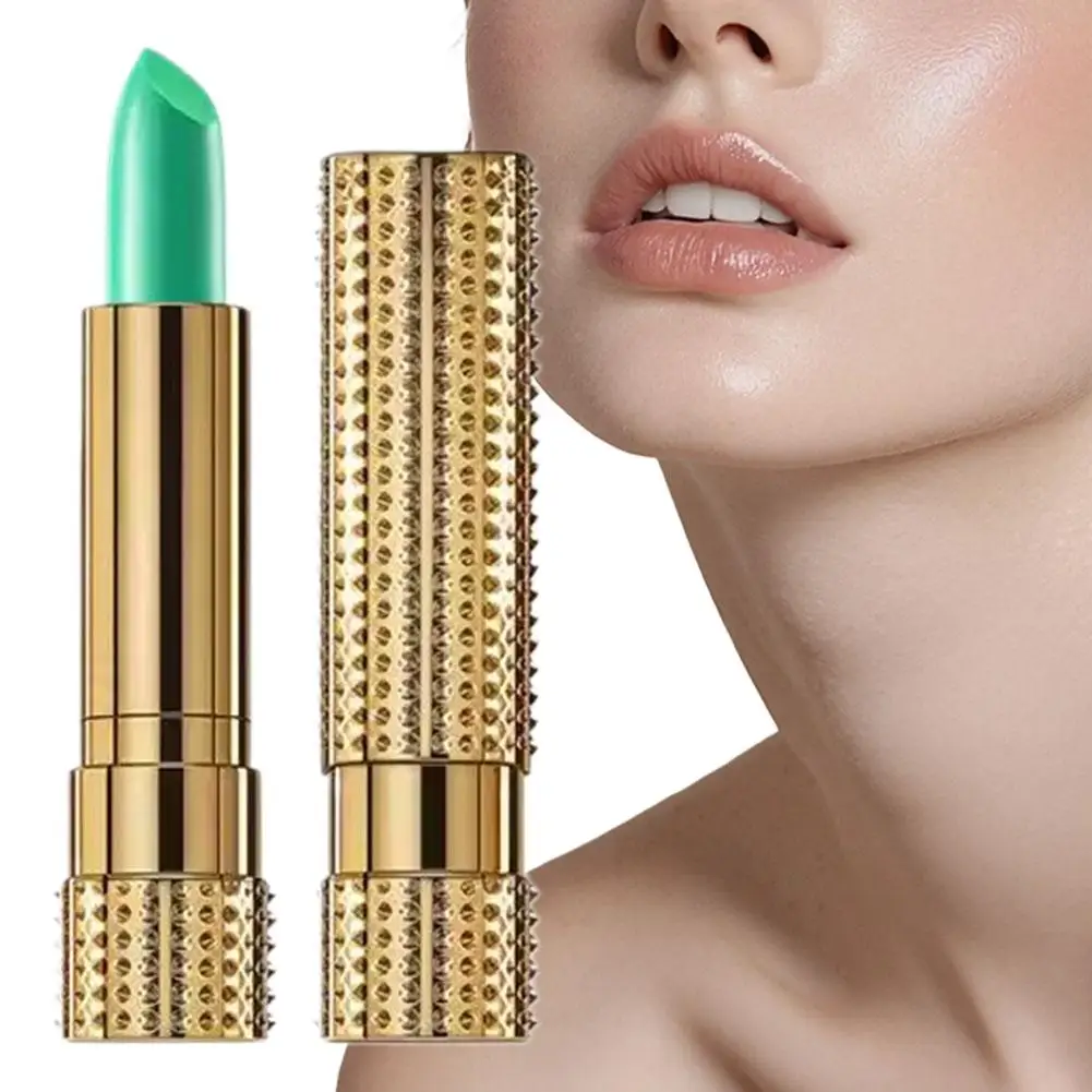 Hydrating Color Changing Lip Balm for Daily Wear Natural Pink Flush Lipstick Moisturizer with Beeswax Smudge-Resistant Portable