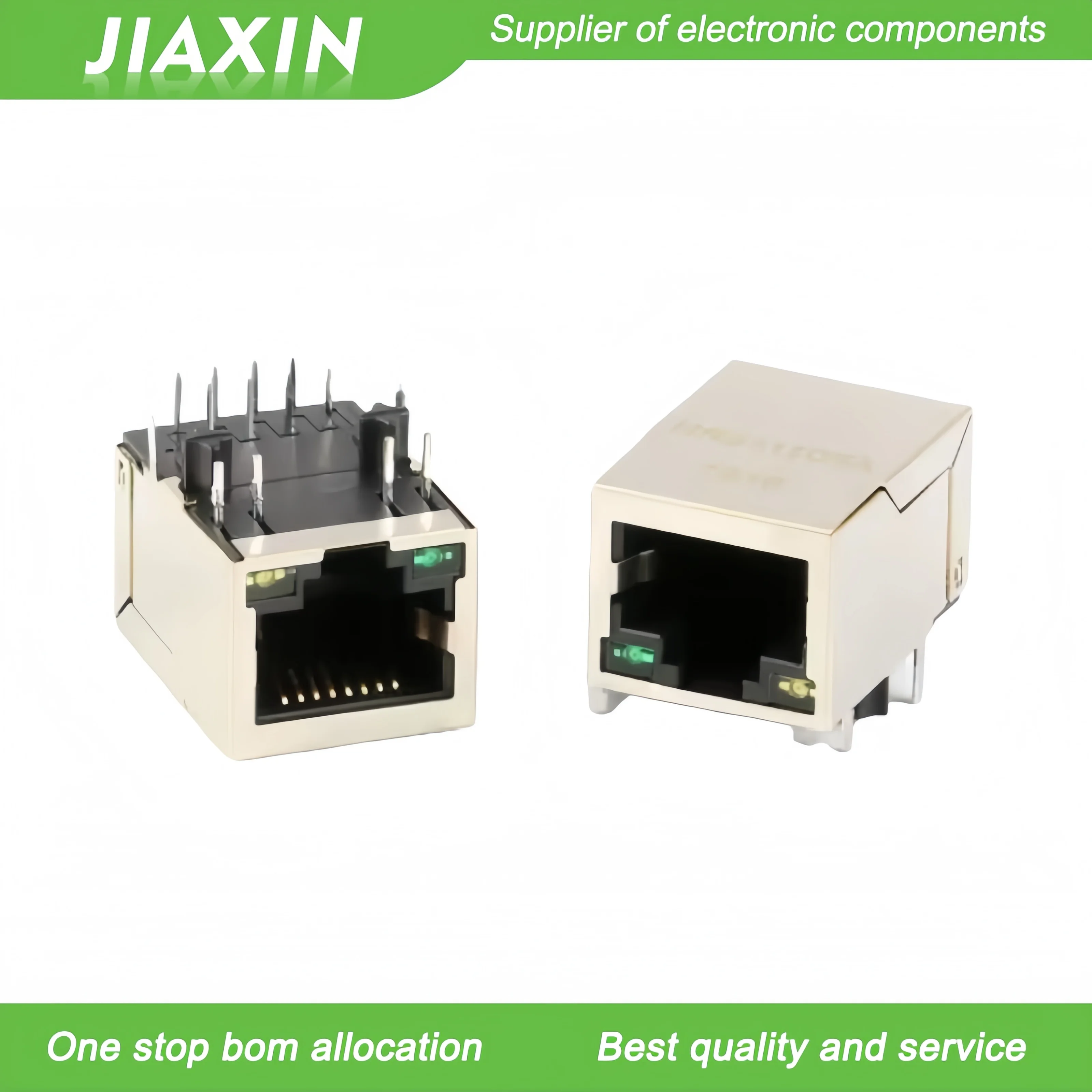 (50Pcs/Lot) 100% New original HR911105A RJ45 socket - with LED light network isolation transformer filter