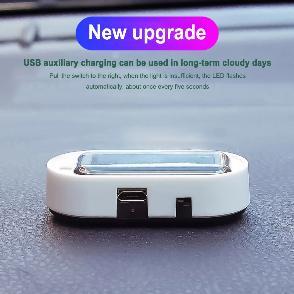 

Wireless Warning Anti-Theft Caution Lamp Solar Powered Super Bright Simulated Car LED Warning Light Wireless Strobe Signal Alarm