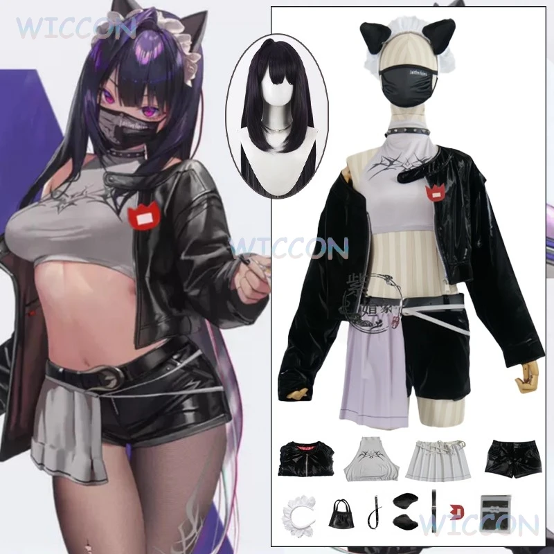 

Game NIKKE Goddess Of Victory Sin Cosplay Costume Sexy Suit Sin Cosplay Wig Women Girls Halloween Party Roleplay