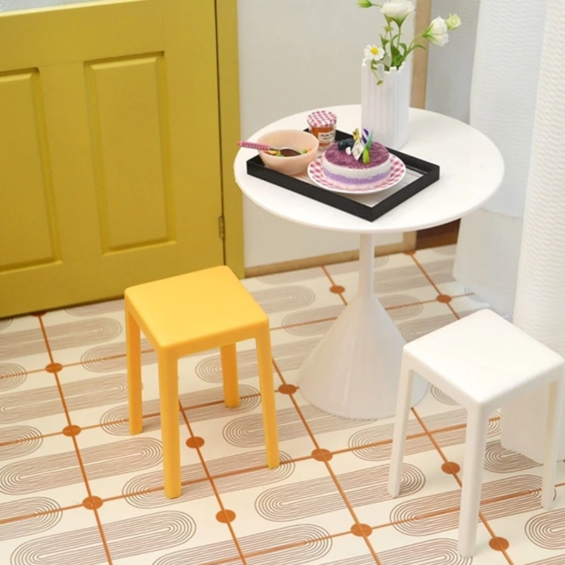 1/6 1/12 Dollhouse Miniature Floor 15*15CM Wallpaper Flower Tiles Doll House Living Room Bathroom Furniture Decoration Toys