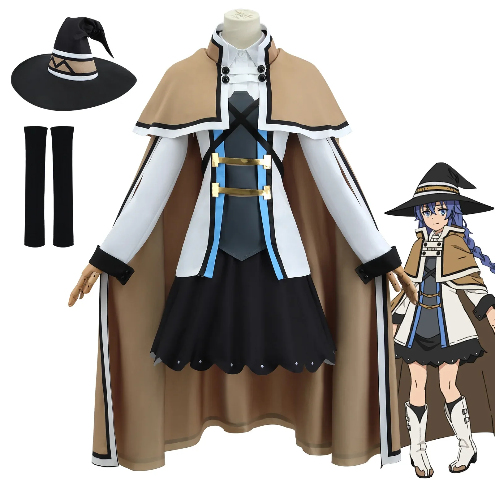 

Unemployed Reincarnation Cos Suit Rocky Himigludiarudius Alice Full Anime Cosplay Suit