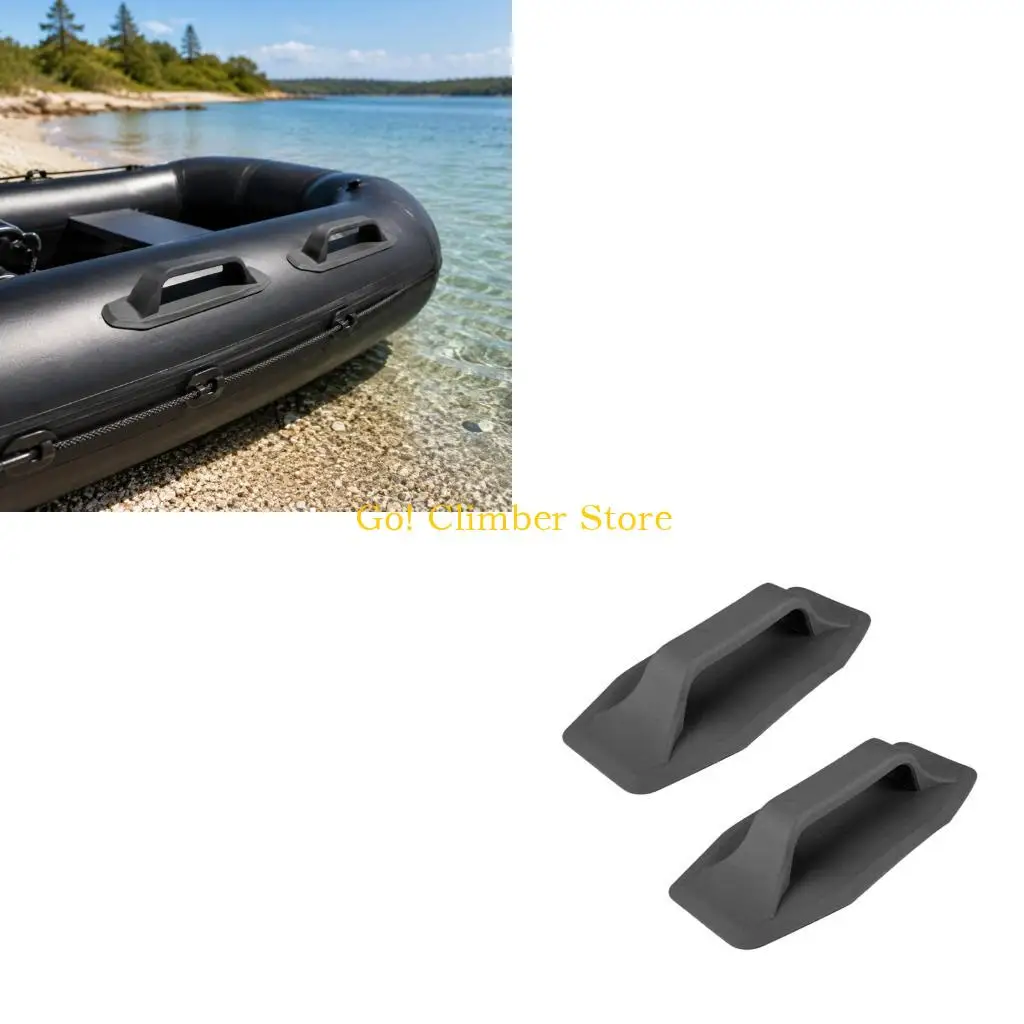 Q84C Inflatable Dinghy Entry Aid Pair, Wide Mounting Pad, Octagonal Hold Multipurpose Boats Handle for Shoreline Access, Pulling
