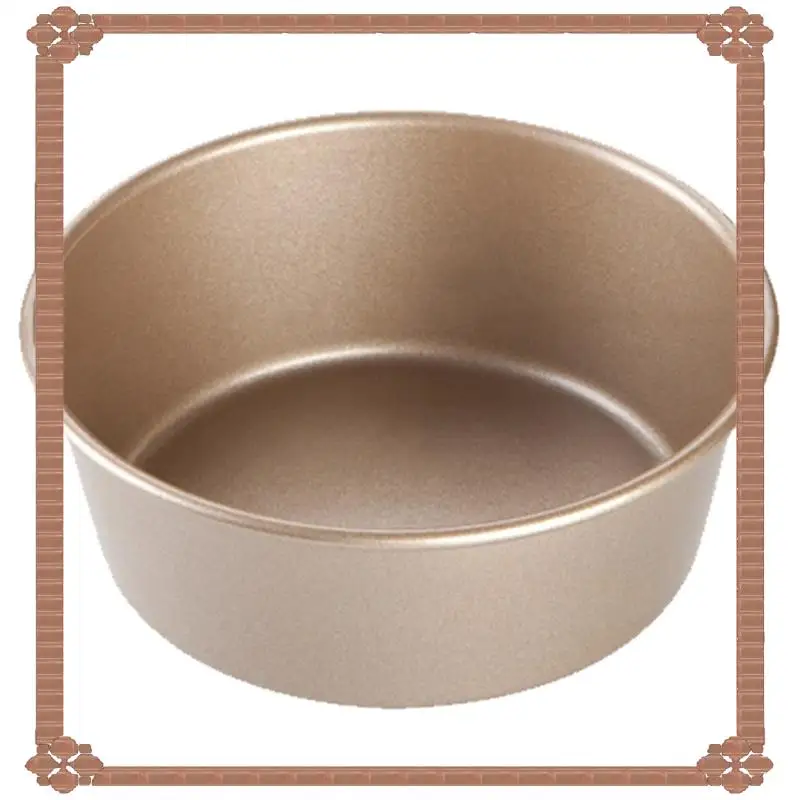 

24-Hour Delivery Mini Round Bread Mould 4 Inches Carbon Steel Metal Cheese Pan Cake Mold Air Fryer Tart Holder Pudding Jelly DIY