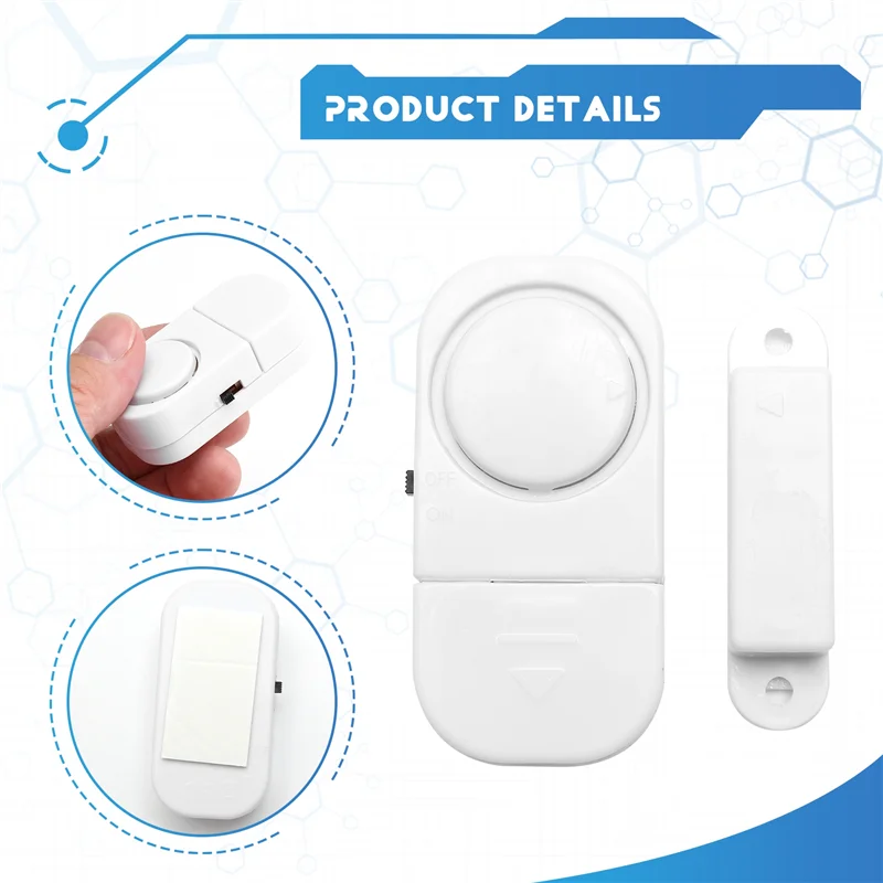 【Superdeals】6Sets/Pack Wireless Anti Theft Apartment Burglar Alert Door Alarm Window For Home Security DIY Magnetic Sensor