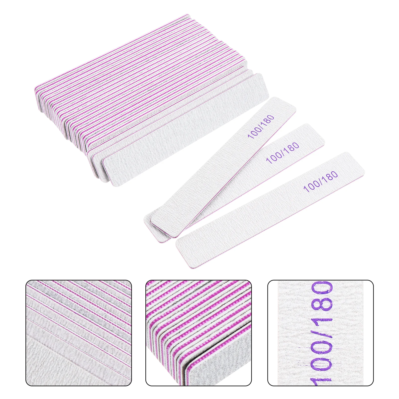 

25pcs Nail Files S Strips Manicure Tools Buffers for Natural False Nails Extensions Surface Polishing Nail Polish Removal