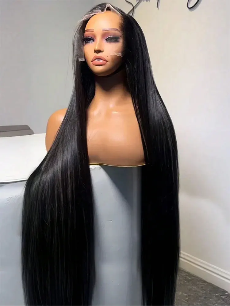 

Straight Hair 13x4 13x6 Lace Front Wigs Human Hair Easy to wear Brazilian Straight Natural Color For Women 200% Density