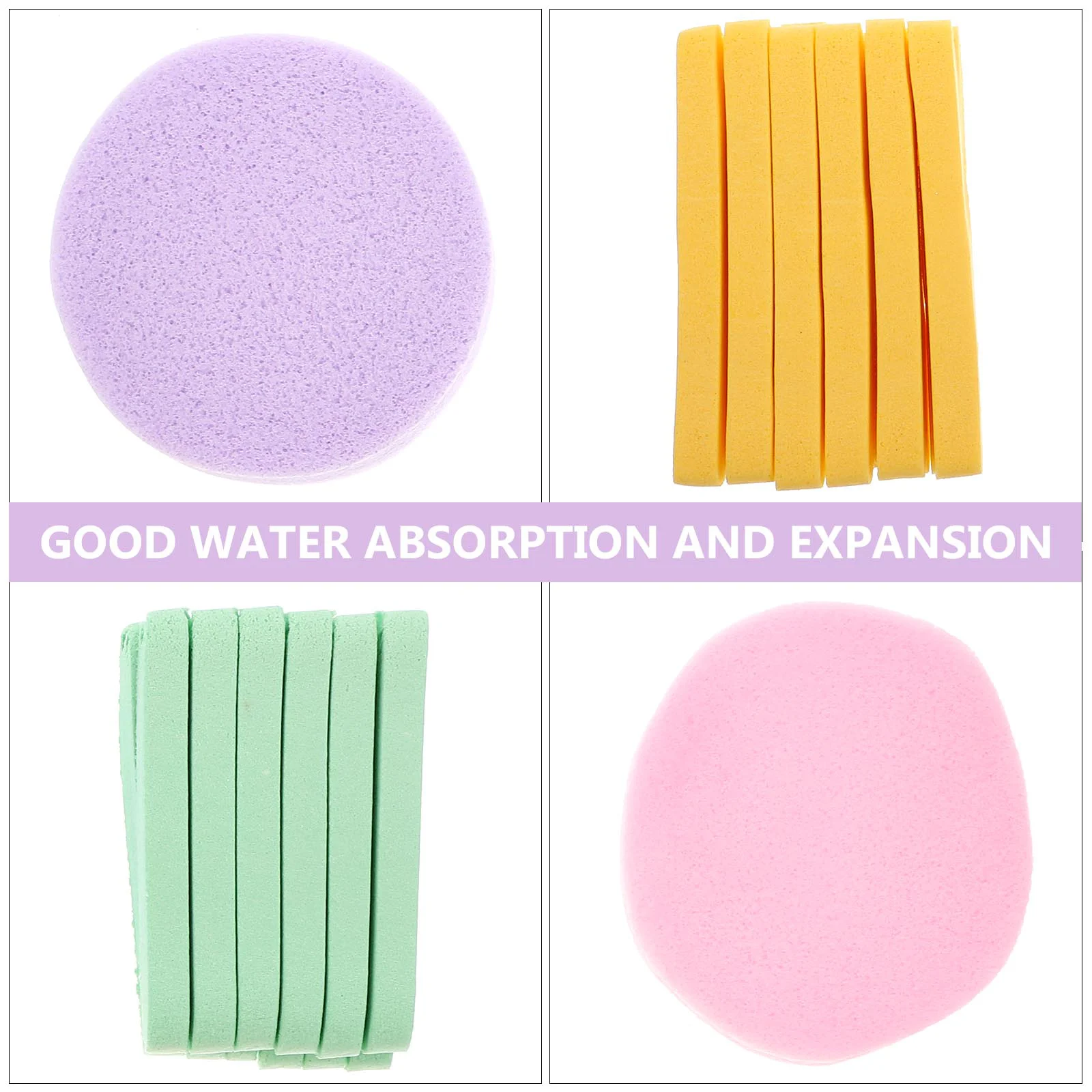 120 Pcs Face Wash Cleansing Sponge Makeup Tools Facial Cleaning Sponges 5000 Puffs Reusable Eye Remover Pad for Washing Powder