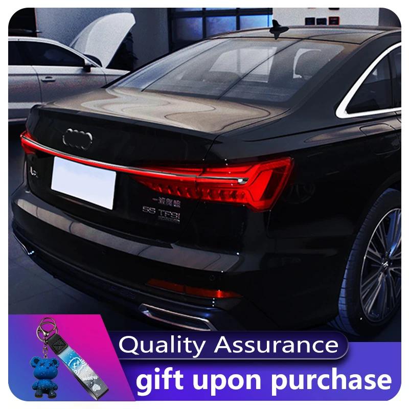 

3 PCS Car Lamps For Audi A6L 2019-2023 Tail Light DRL Through Lamp Upgrade LED Taillight Dynamic Auto Rear Modified C8 Accessori