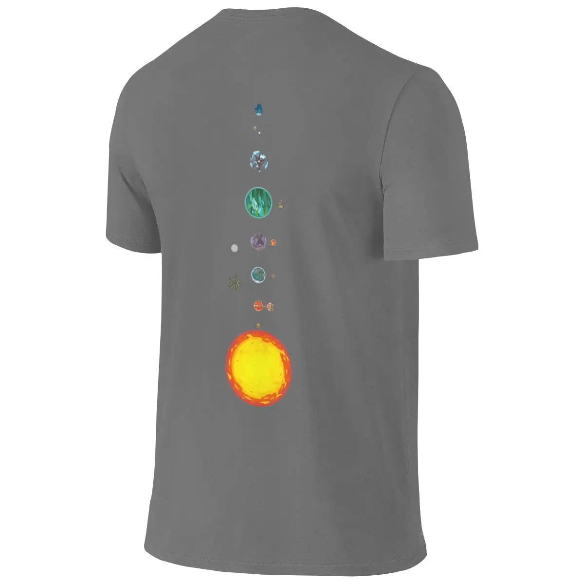 Outer Wilds Ship Log Map Slimming Reversible T-shirt Commuting Versatile Everyday Versatility Cotton Tee