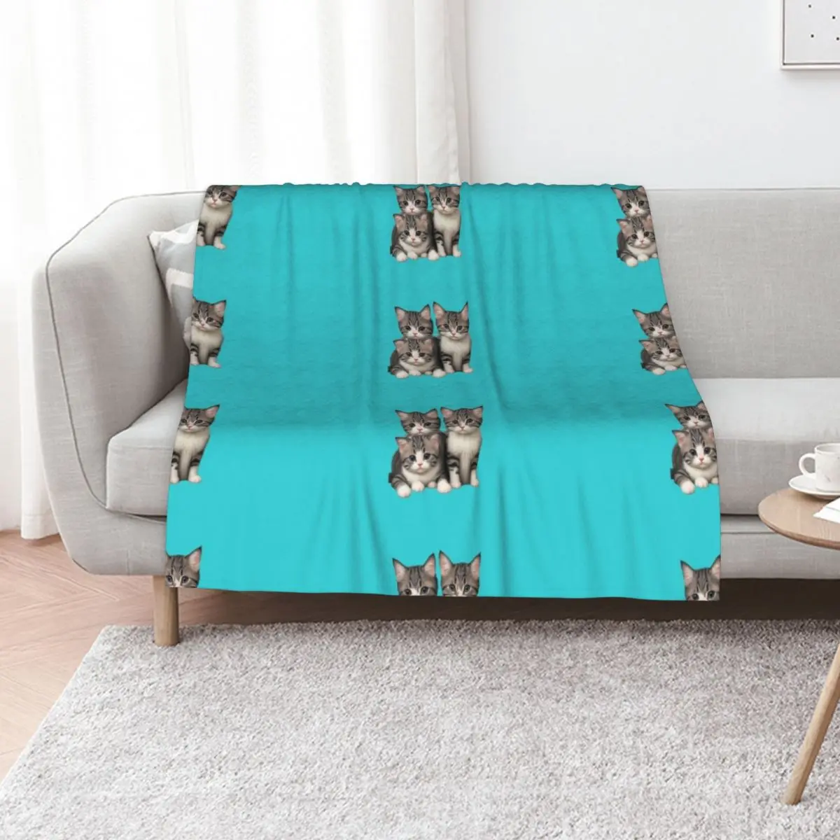 

kittens Throw Blanket manga anime Multi-Purpose warm for winter Blankets