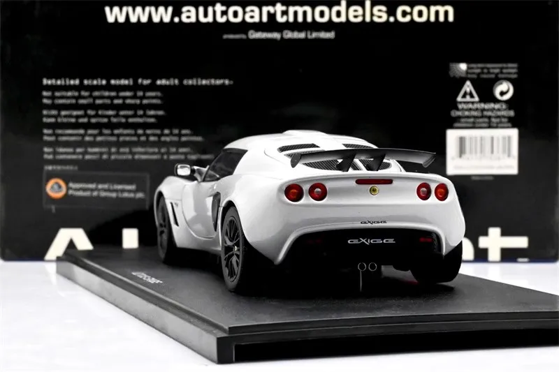 Autoart-Edição Limitada Alloy Metal Static Car Model, Simulação Totalmente Aberta, Toy Gift, 1:18 EXIGE