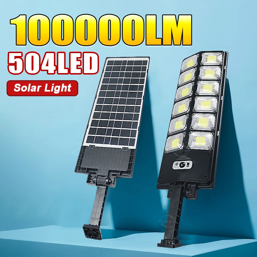 Aplique de luz LED Solar para exteriores 504 LED con Sensor infrarrojo potente lámpara Solar para exteriores IP65 lámpara de calle impermeable de fácil montaje