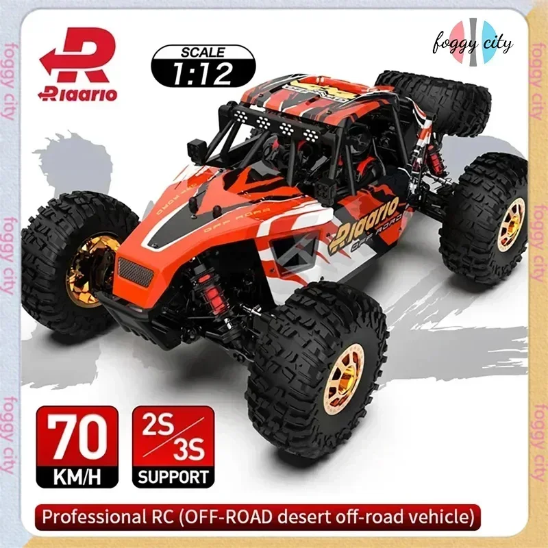 Rlaarlo AM-D12 RC Car 1/12 4WD Brushless Off-Road Remote Control Desert Truck 2.4G RTR Electric Model Toys Adult Children Gift