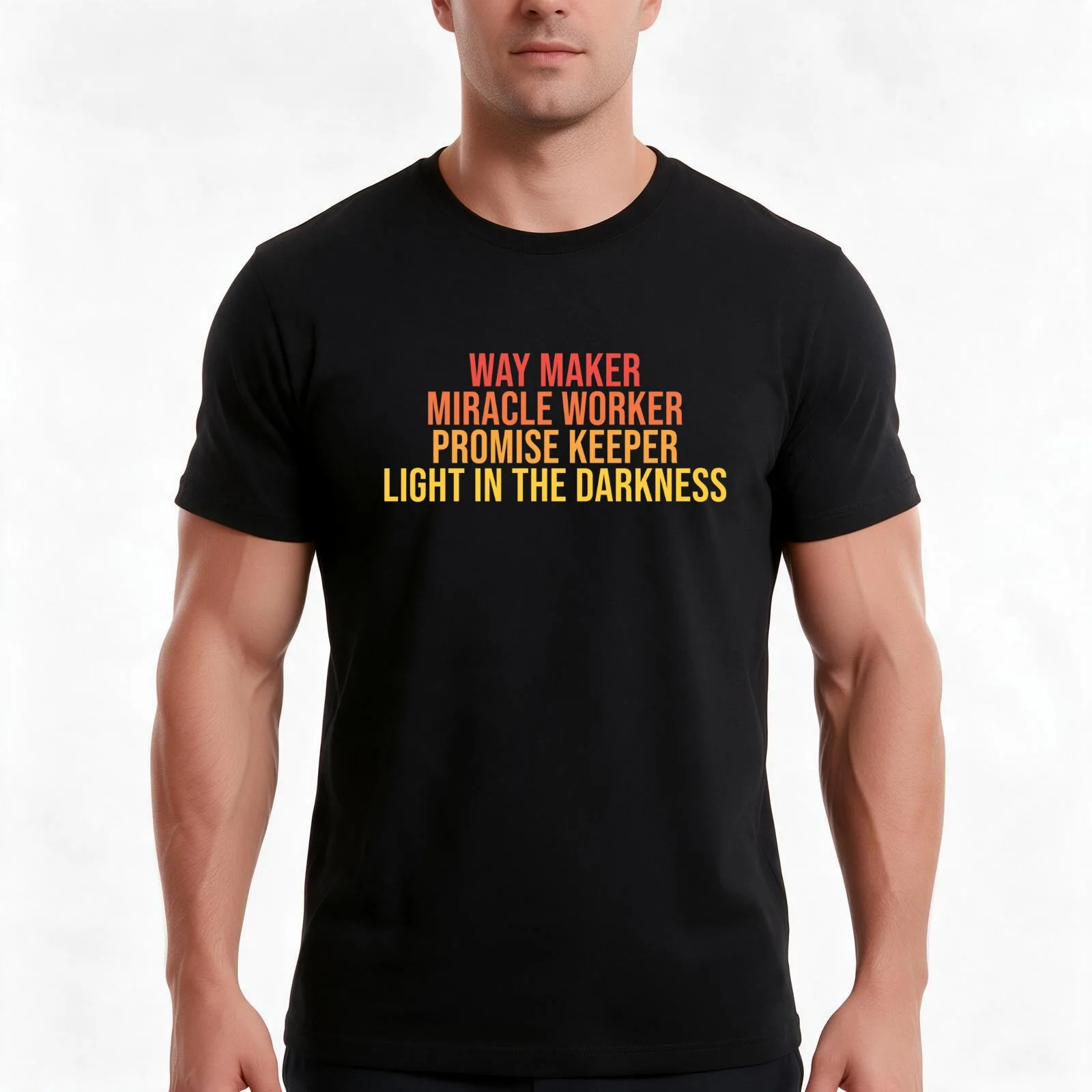 Way Maker Miracle Worker T-Shirt, Summer Casual Cotton Tee, Oversized Streetwear Tops, Vintage Graphic Print, Unisex Men Women
