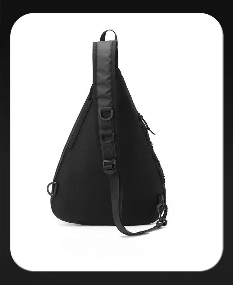 New Style Men's Fashionable Backpack with Large Capacity, Outdoor Single Shoulder Bag, Multi-functional and Simple Crossbody Bag